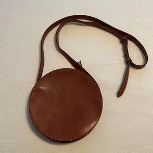 Madewell Leather Crossbody Circle Bag
